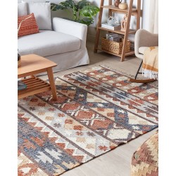 Dywan z juty 160 x 230 cm wielokolorowy KALFA