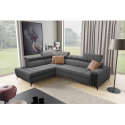 Venna VII corner sofa with sleeping function, USB port, and opening bar Plusz, Avra 17