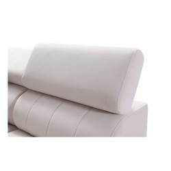 Elegante U-förmige Ecksofa Arco VI mit Schlaffunktion - Samt, Mono 241