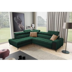Venna VII corner sofa with sleeping function, USB port, and opening bar Plusz, Avra 12