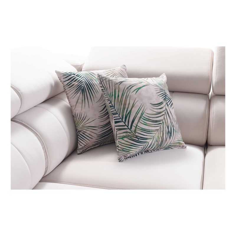 Elegantes Ecksofa in U-Form Arco VI mit Schlafunktion - Flechtwerk, Sawana 96