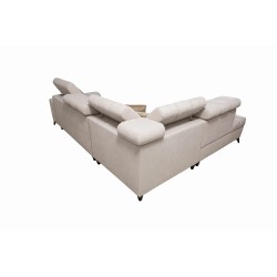 Venna VII corner sofa with sleeping function, USB port, and opening bar Plusz, Avra 7