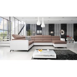 U-shaped corner sofa Arco VII with sleeping function – where elegance meets functionality