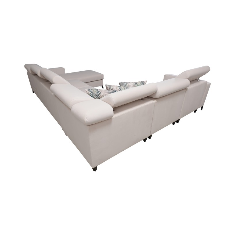 Sofá en forma de U Arco VII con función de cama: la elegancia se encuentra con la funcionalidad.