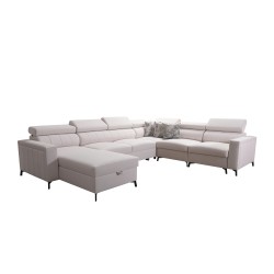 U-shaped corner sofa Arco VII with sleeping function – where elegance meets functionality