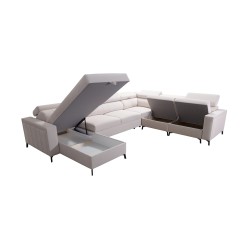 U-shaped corner sofa Arco VII with sleeping function – where elegance meets functionality