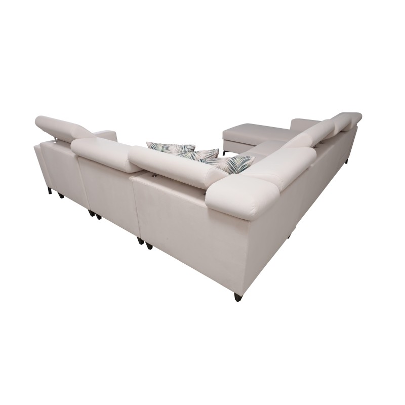 U-shaped corner sofa Arco VII with sleeping function – where elegance meets functionality