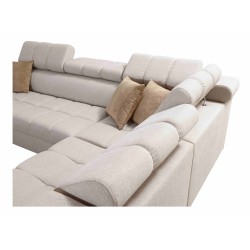 Venna III Corner Sofa with Sleeping Function, USB Port, and Opening Bar - Plush, Avra 17