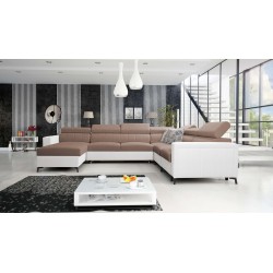 U-shaped corner sofa Arco VII with sleeping function – where elegance meets functionality