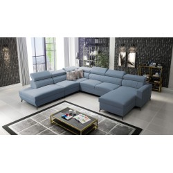 Arco IX - Sofá Esquinero de Lujo con Función de Cama | Mueble Cómodo y Práctico