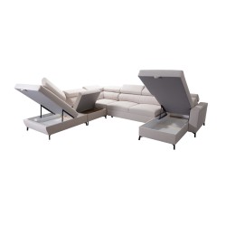 Arco IX - Luxus-Ecksofa mit Schlaffunktion | Bequemes und Praktisches Möbelstück