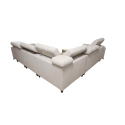 Venna III corner sofa with sleeping function, USB port, and opening bar - Plush, Avra 14