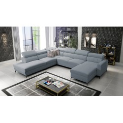 Arco IX - Sofá Esquinero de Lujo con Función de Cama | Mueble Cómodo y Práctico