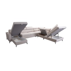 Arco IX - Luxus-Ecksofa mit Schlaffunktion | Bequemes und Praktisches Möbelstück