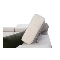 Avanti IV Mini U-shaped Corner Sofa with Sleeping Function Velvet, Whisper 5 | Furniture for Your Home