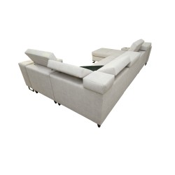 Corner Sofa U Avanti IV Mini with Sleeping Function Velvet, Whisper 11 + Eco-leather | Furniture for Your Home