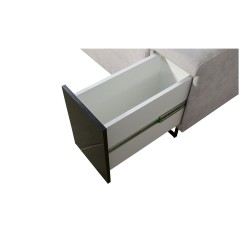 Narożnik U Avanti IV Mini z funkcją spania Welur, Sawana 96 + Ecoskóra | Meble do Twojego domu