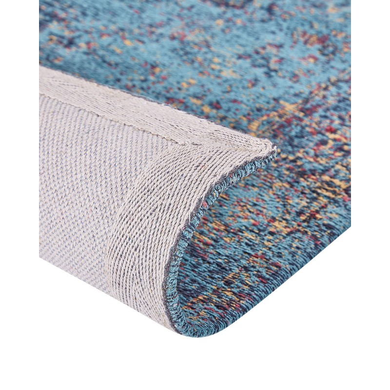 Dywan bawełniany 200 x 300 cm niebieski KANSU