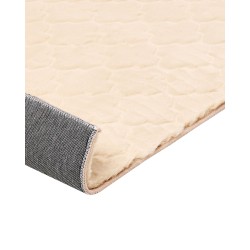 Dywan sztuczne futro królika 80 x 150 cm beżowy GHARO