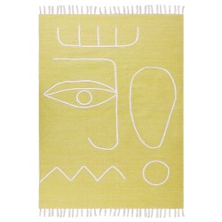 Dywan zewnętrzny 140 x 200 cm żółty YAVU