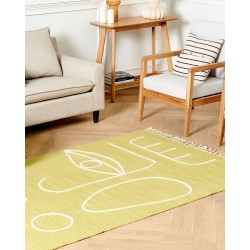 Dywan zewnętrzny 140 x 200 cm żółty YAVU