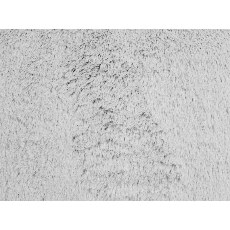 Zestaw 2 poduszek dekoracyjnych CLEMATIS Sztuczne futro 45 x 45 cm Jasnoszary Jednolity