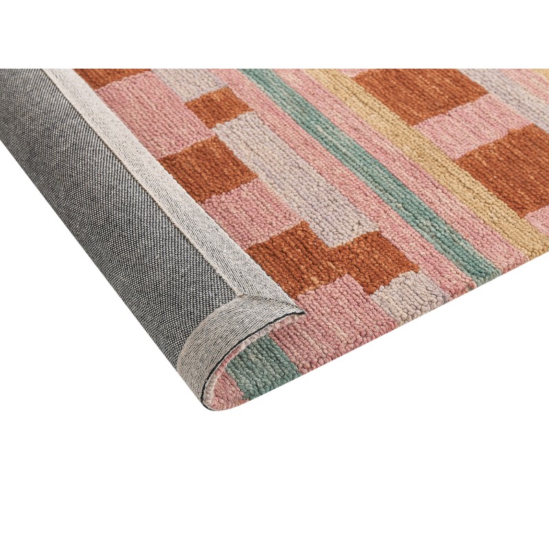 Dywan wełniany 200 x 200 cm wielokolorowy YOMRA