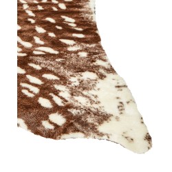 Dywan ze sztucznego futra 130 x 170 cm brązowy KNOLL