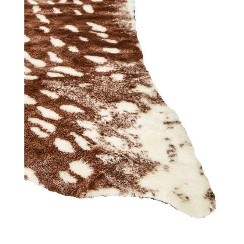 Dywan ze sztucznego futra 130 x 170 cm brązowy KNOLL