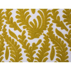 Zestaw 2 poduszek dekoracyjnych PRIMULA Bawełna 45 x 45 cm Musztardowy Ikat