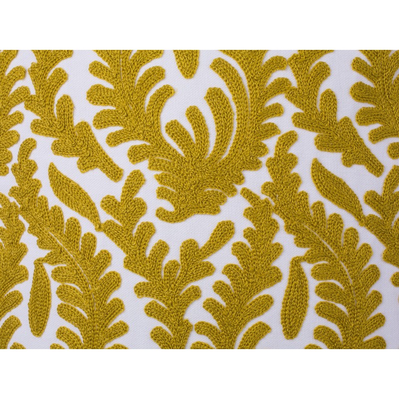 Zestaw 2 poduszek dekoracyjnych PRIMULA Bawełna 45 x 45 cm Musztardowy Ikat