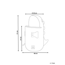 Kosz na zabawki Smok CRADOCK Rattan Naturalny