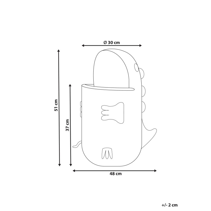 Kosz na zabawki Smok CRADOCK Rattan Naturalny