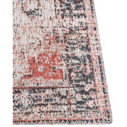 Dywan bawełniany 80 x 150 cm czerwony z beżowym ATTERA