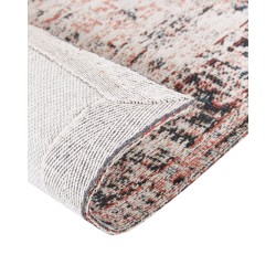 Dywan bawełniany 80 x 150 cm czerwony z beżowym ATTERA