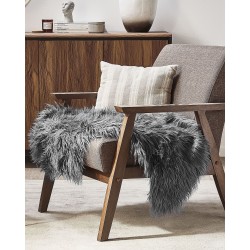 Sztuczna skóra owcza szara MUNGO