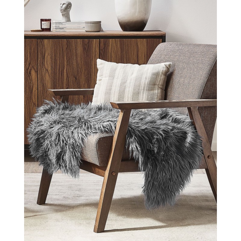 Sztuczna skóra owcza szara MUNGO