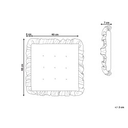 Poduszka na krzesło KALANCHOE 40 x 40 cm Różowy
