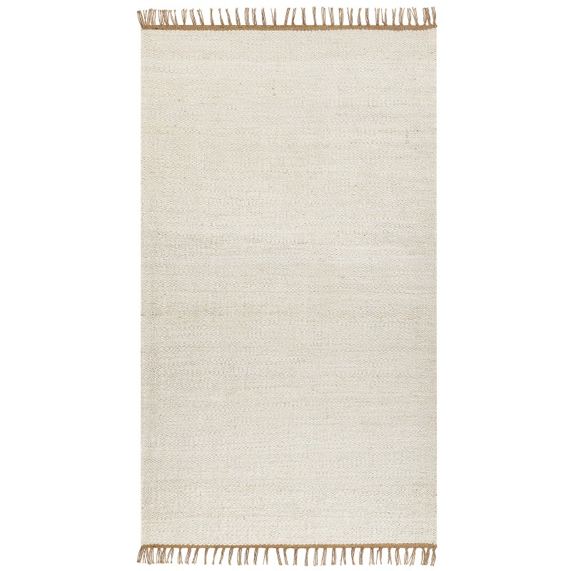 Dywan z juty 80 x 150 cm jasnobeżowy LUNIA