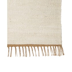 Dywan z juty 80 x 150 cm jasnobeżowy LUNIA