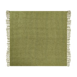 Koc VELLA Bawełna 200 x 220 cm Oliwkowy