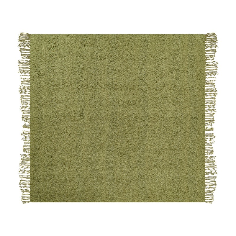 Koc VELLA Bawełna 200 x 220 cm Oliwkowy