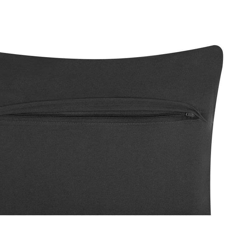 Zestaw 2 poduszek dekoracyjnych LALAM Bawełna 45 x 45 cm Szary Wzór geometryczny