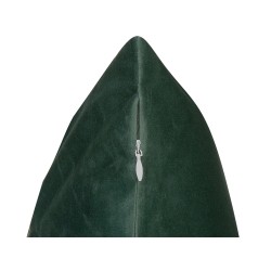 Zestaw 2 poduszek dekoracyjnych BLITZEN Welur 45 x 45 cm Ciemnozielony Wzór świąteczny