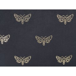 Zestaw 2 poduszek dekoracyjnych YUZURI Welur 45 x 45 cm Czarny Wzór zwierzęcy