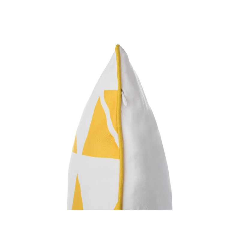 Zestaw 2 poduszek dekoracyjnych PANSY 45 x 45 cm Żółty Wzór geometryczny