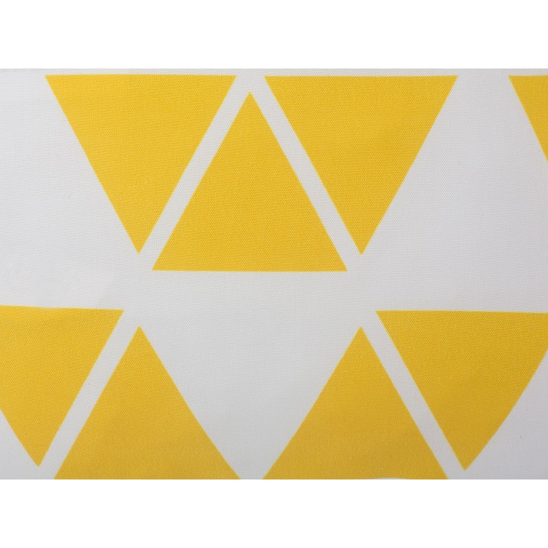 Zestaw 2 poduszek dekoracyjnych PANSY 45 x 45 cm Żółty Wzór geometryczny