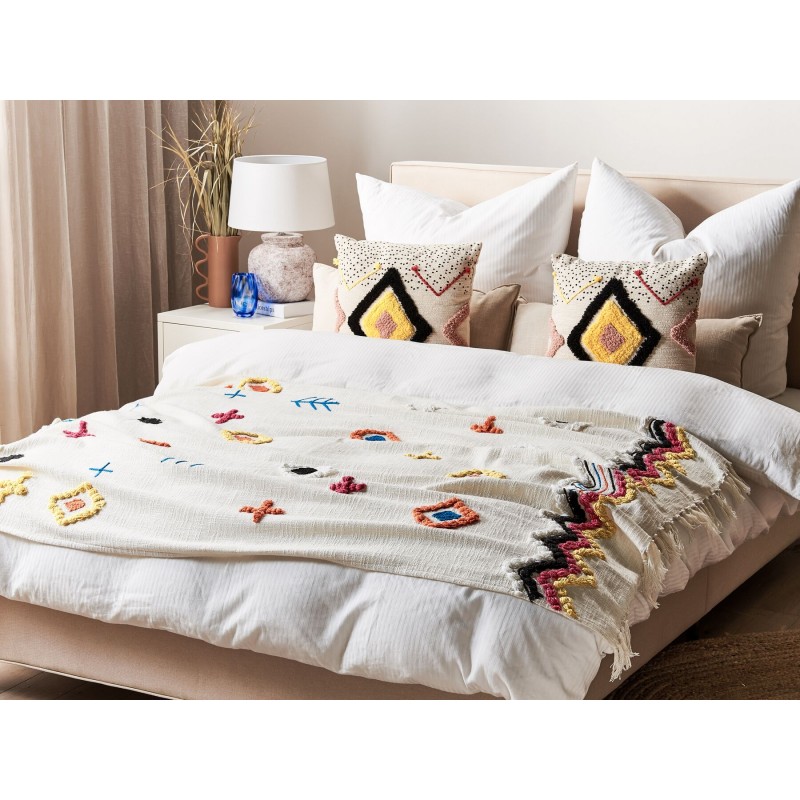 Koc MORENA Bawełna 130 x 180 cm Kolorowy