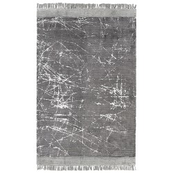 Dywan z wiskozy 160 x 230 cm szary HANLI