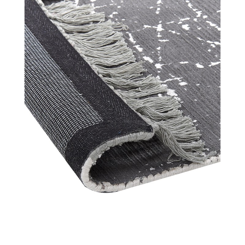 Dywan z wiskozy 160 x 230 cm szary HANLI